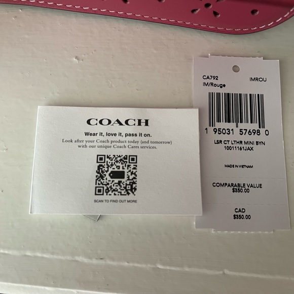 NWT- Coach Brynn Crossbody Bag - Rose - Picture 12 of 14